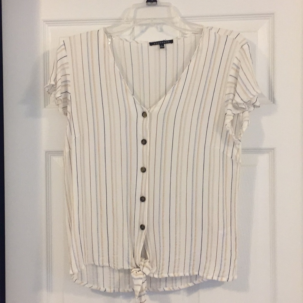 Tie front top